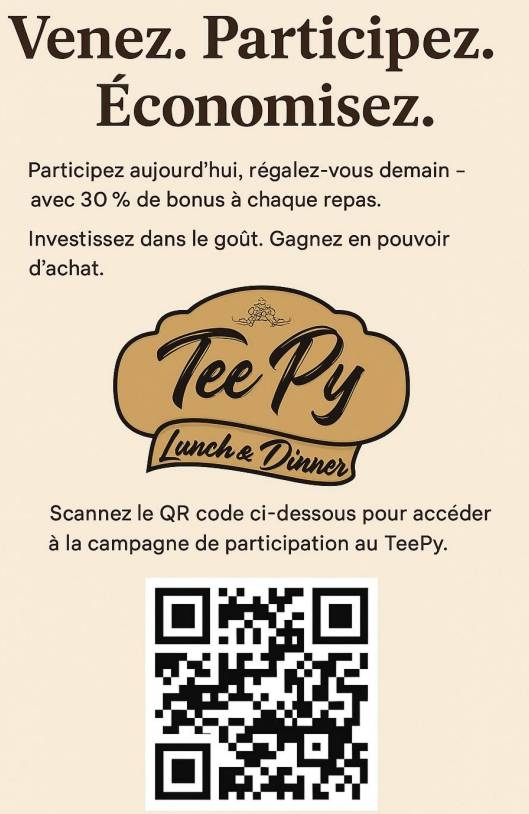 Rejoignez l’Aventure - Tee Py - restaurant LEZIGNAN-CORBIERES - manger a LEZIGNAN-CORBIERES